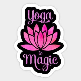 Yoga is magic. Sticker